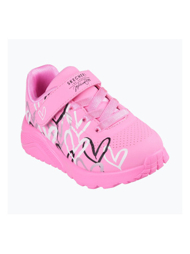 Детски обувки SKECHERS Uno Lite Love Levitate hot pink/multi