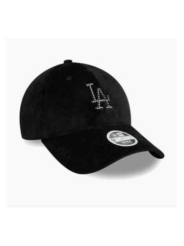 New Era Diamante Velour 9Forty Los Angeles Dodgers бейзболна шапка черна