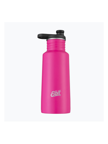 Esbit Pictor Спортна бутилка от неръждаема стомана 550 ml розово розова бутилка за пътуване