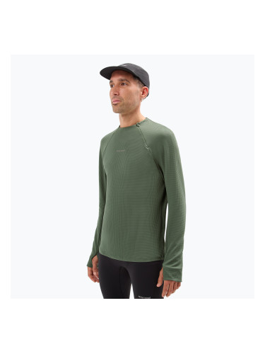 Мъжка блуза с дълъг ръкав за бягане NNormal Trail green