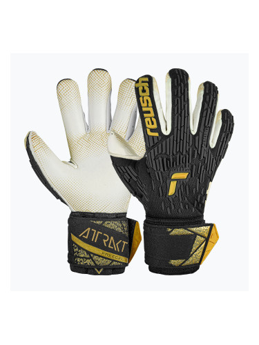 Reusch Attrakt Freegel Gold X GluePrint Finger Support вратарска ръкавица черна/златна