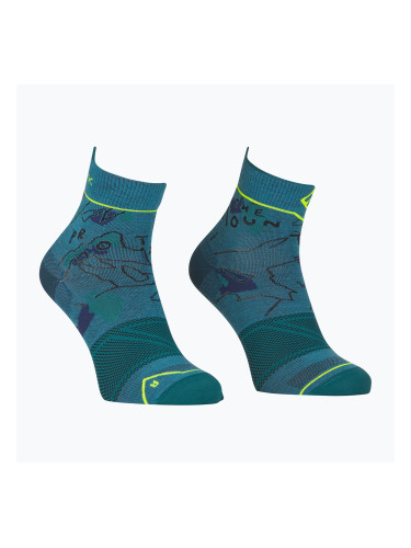 Мъжки чорапи за трекинг ORTOVOX Alpine Light Quarter blue 5489100005