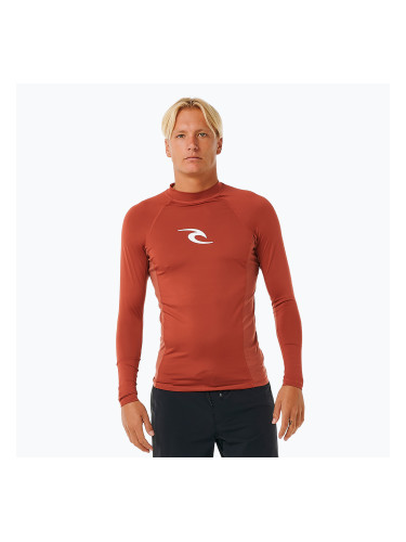 Мъжка блуза за плуване с дълъг ръкав Rip Curl Waves Upf Perf L/S red