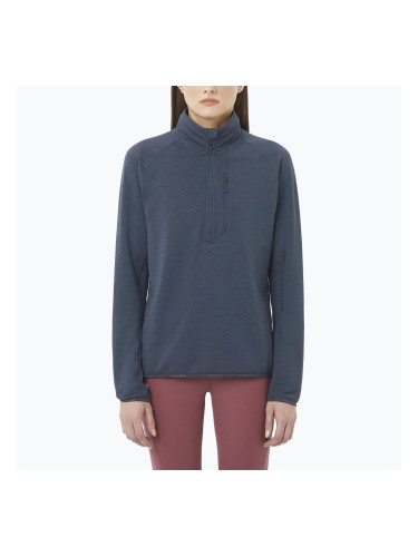 Дамски суитшърт за трекинг Salomon Essential Lightwarm Half Zip blue night