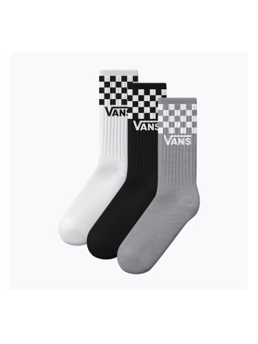 Чорапи Vans Classic Check Crew 3 чифта black/white