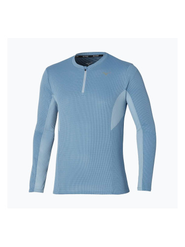 Мъжка блуза с дълъг ръкав за бягане Mizuno Dryaeroflow Half Zip parisian blue