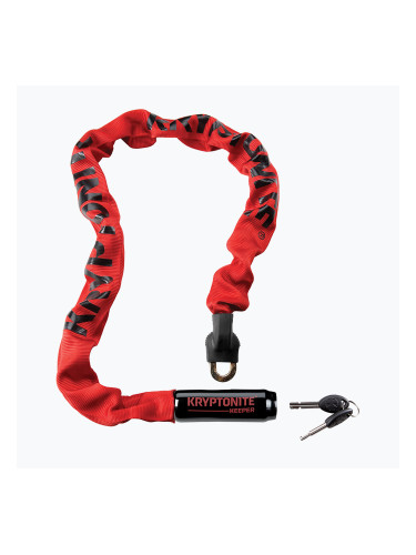 Ключалка за велосипед Kryptonite Keeper 785 Integrated Chain червена K001591
