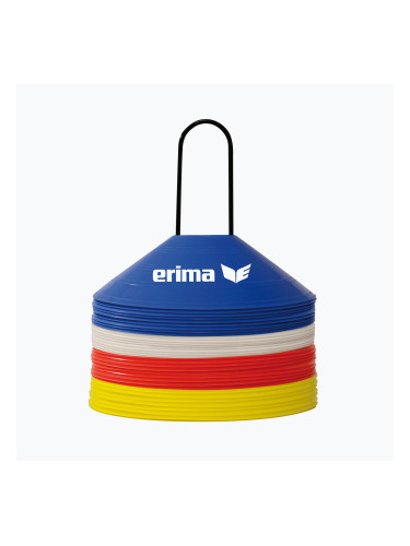 Маркерни конуси ERIMA 40 бр. red/blue/yellow/white