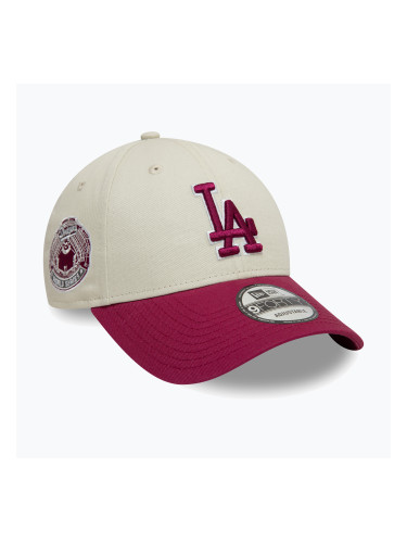 New Era WS Patch 9Forty Los Angeles Dodgers бейзболна шапка светло бежова