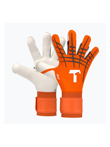 T1TAN Shocking Beast 3.0 оранжево/бяло вратарски ръкавици