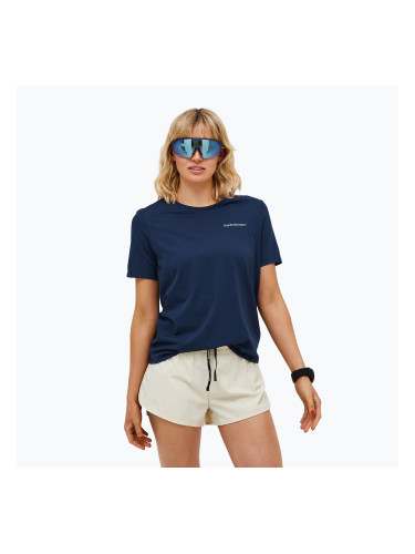 Peak Performance дамска тениска Explore logo blue shadow
