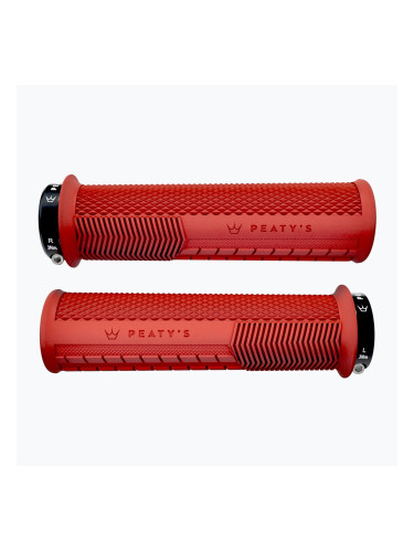 Monarch Knurl Thick червени дръжки за кормило на Peaty's