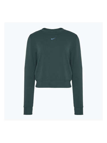 Nike Dri-FIT One Crew Neck French Terry дамски суитшърт vintage green/ black