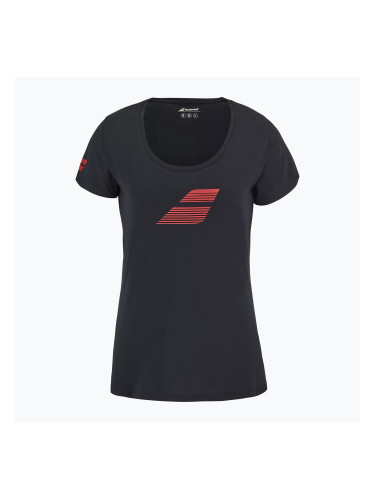 Дамска тениска Babolat Exercise Flag W black/black