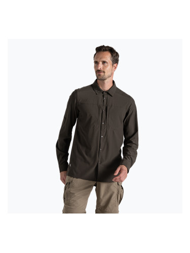 Мъжка риза за трекинг Craghoppers NosiLife Long Sleeved Pro Shirt V woodland green