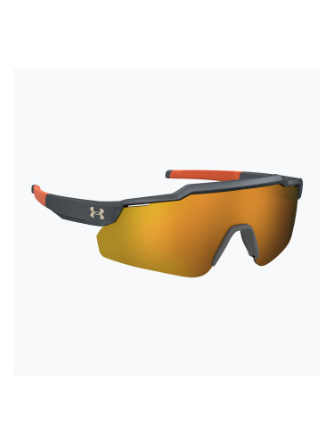 Детски слънчеви очила Under Armour Levelup Jr S3 с метализирано сиво/златно огледало