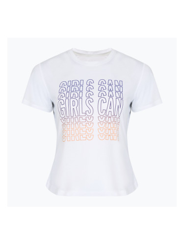 Блуза за бягане Brooks за Международния ден на жената - бяла/лилава/оранжева