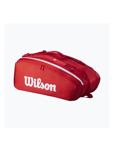Wilson Super Tour Red 15PK червена тенис чанта