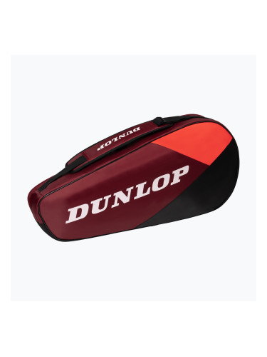Чанта за тенис Dunlop CX-Club 3 RKT червена/черна/червена