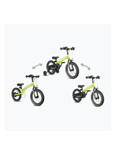 Детски велосипед Qplay Miniby 3in1 зелен