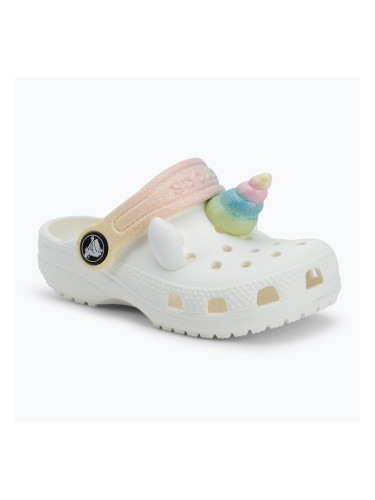 Детски джапанки Crocs Classic IAM Rainbow Unicorn CgT chalk