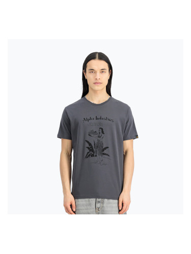 Alpha Industries мъжка тениска Hawaii vintage grey