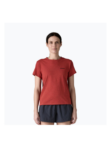 Дамска тениска Patagonia P-6 Logo Responsibili-Tee potters red