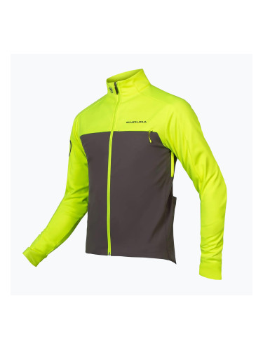 Мъжко яке за колоездене Endura Windchill II hi-viz yellow