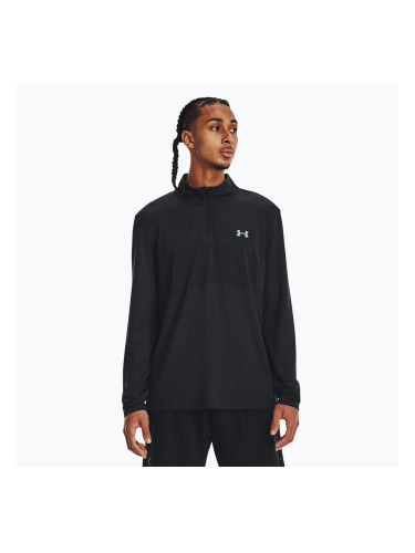 Мъжки Under Armour Seamless Stride 1/4 Zip black/reflective бягане с дълъг ръкав