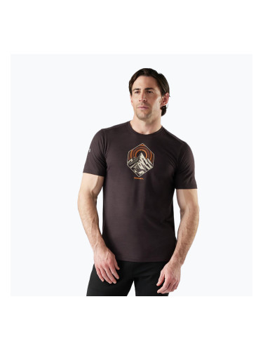 Мъжка тениска за трекинг Smartwool Peak Energy Active Graphic mink heather