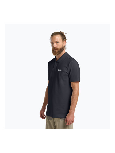 Мъжка поло тениска Jack Wolfskin Essential dark navy