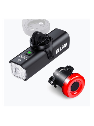 Комплект светлина за велосипед TOWILD CL600 + TL03 set black