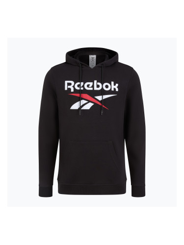 Мъжки потник с качулка Reebok Identity Big Logo FT black/white/vector red