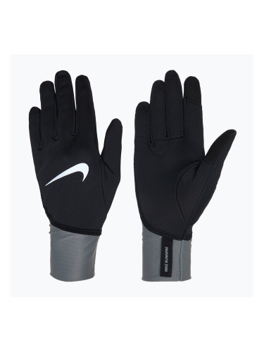 Дамски ръкавици за бягане Nike Pacer Midweight RG black/smoke grey/silver