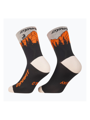 Скиорски чорапи DYNAFIT Traverse Mid black out ultra orange/4220