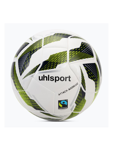 Футбол uhlsport Match Addglue бял/нави флуо жълт размер 4