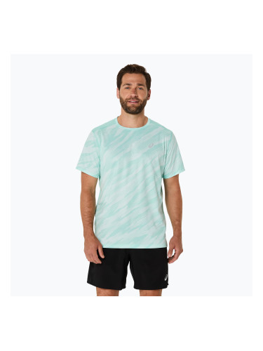 Мъжка тениска за бягане ASICS Core All Over Print SS Top oasis green