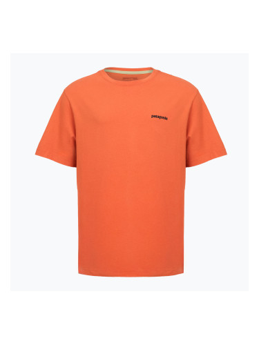 Мъжка тениска Patagonia P-6 Logo coal orange