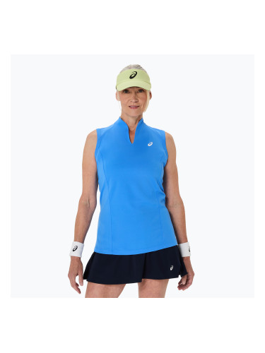 Дамска тенис фланелка ASICS Court Tank W blue coast