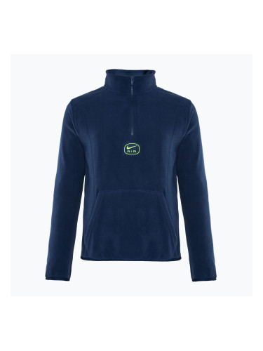 Мъжки Nike Swoosh Air Polar Fleece Half Zip Top midnight navy/ volt