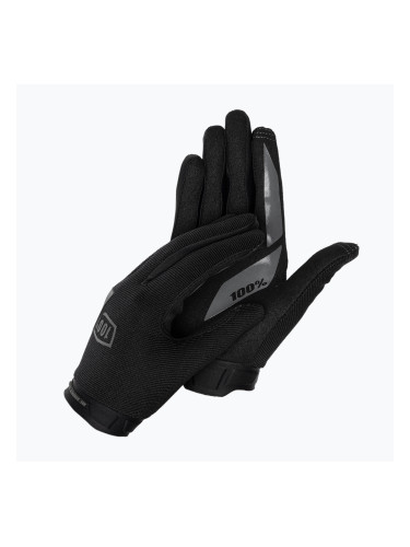 Дамски ръкавици за колоездене 100% Ridecamp W black/charcoal