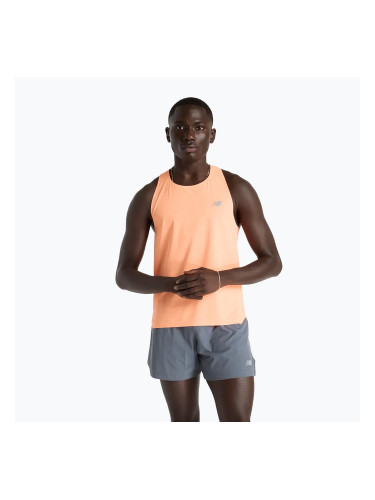 Мъжки New Balance Race Day Ultra Light Singlet hotmango тичане потник