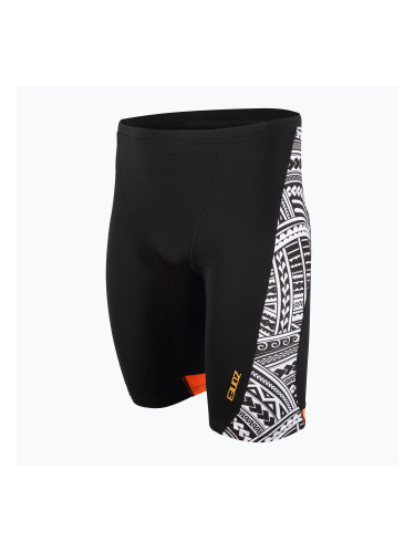 Мъжки бански ZONE3 Kona Speed Jammer с племенен принт/черен/бял/оранжев бански