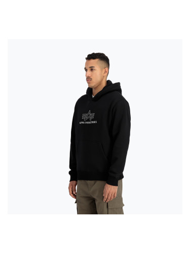 Alpha Industries Basic Hoodie TPU black/chrome за мъже