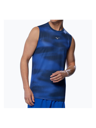 Мъжка тениска за бягане Mizuno Core Graphic без ръкави reflex blue