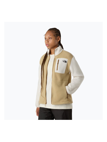 Дамски суитшърт от полар The North Face Yumiori Full Zip khaki stone/white dune