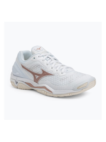 Дамски обувки за хандбал Mizuno Wave Stealth V white/rose/snow white