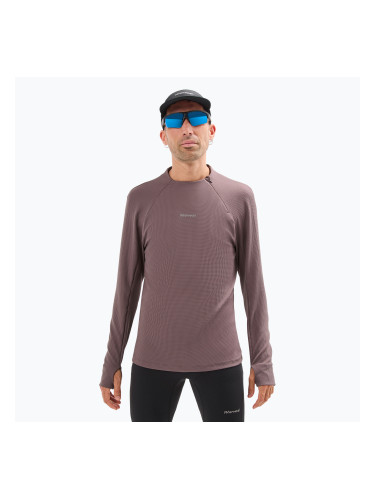 Мъжка блуза с дълъг ръкав за бягане NNormal Trail purple
