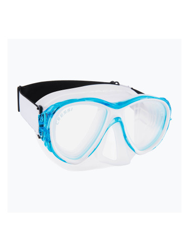 Маска за гмуркане Cressi Samoa прозрачна/аквамаринова
