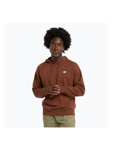 Мъжки суитшърт New Balance Small Logo French Terry Hoodie richoak